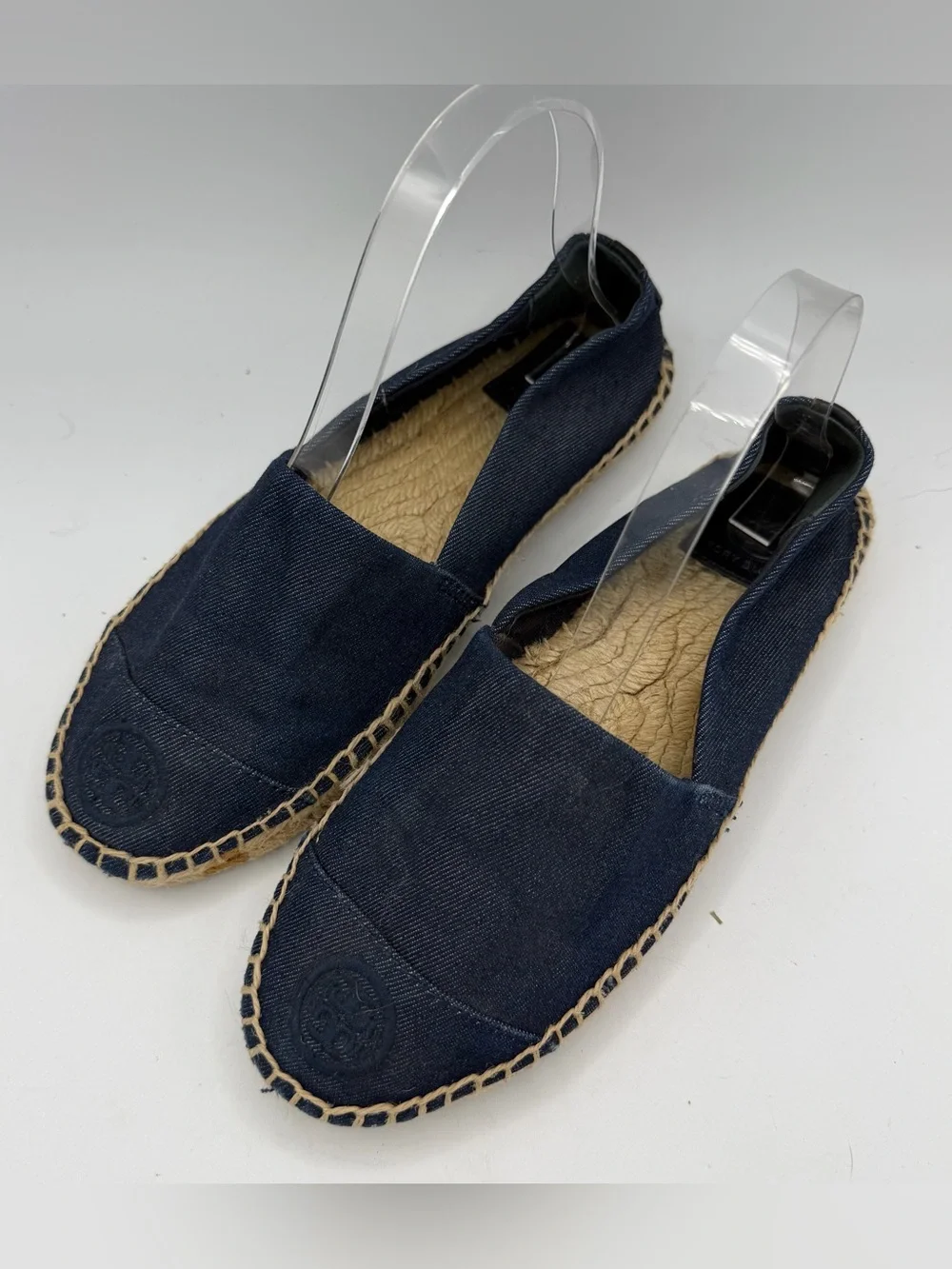 Tory Burch Denim Slip On Espadrilles size 7.5